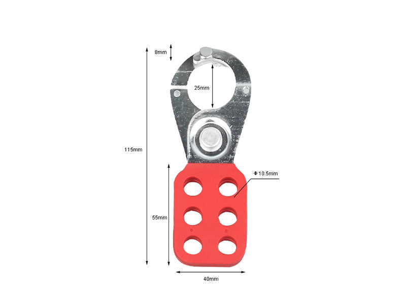 Steel Hasp with Hook 25mm