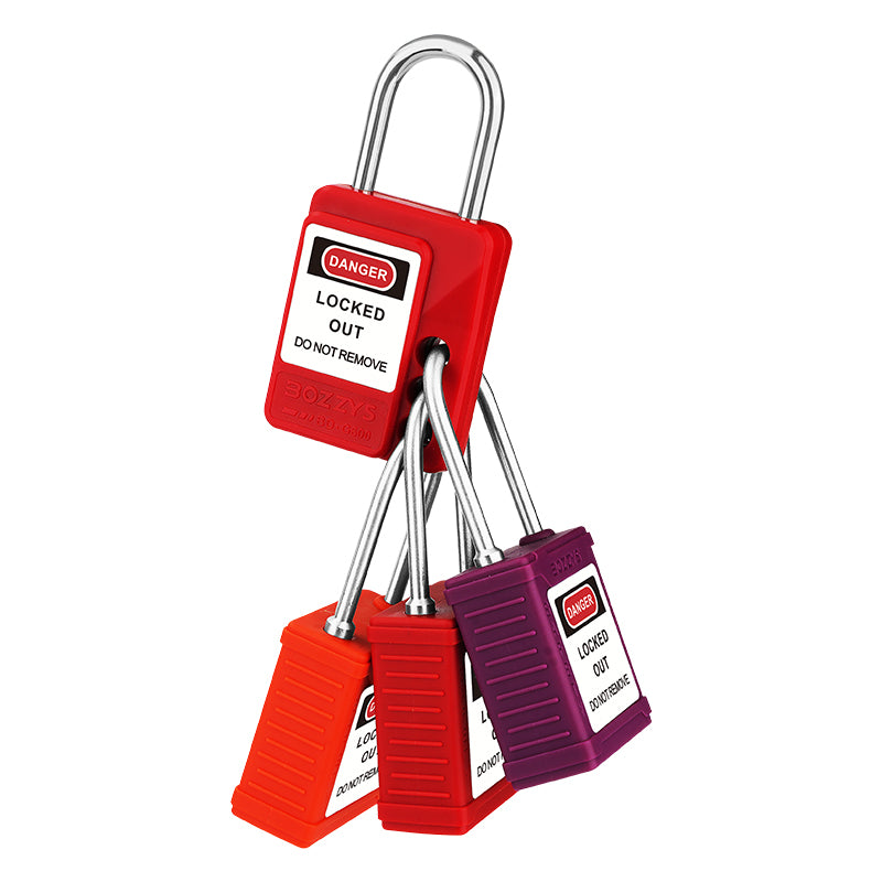 Hasp Padlock — Group Lockout Safety Padlock (3 Lock Holes)