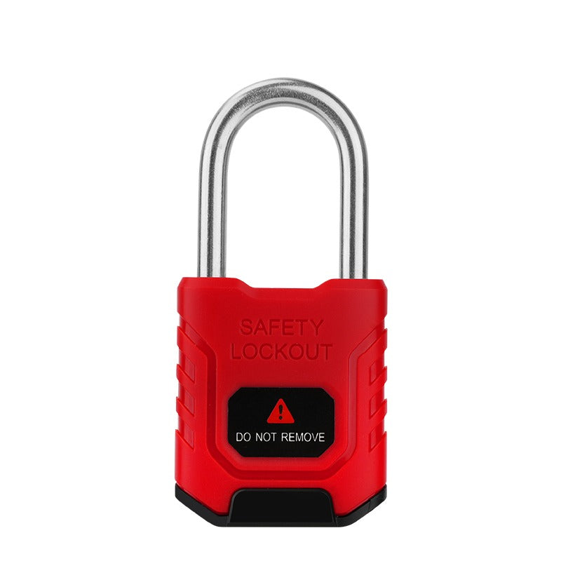 Safety Padlock Pro with 304 stainless steel shackle, 38mm red PA66 nylon body, key retaining