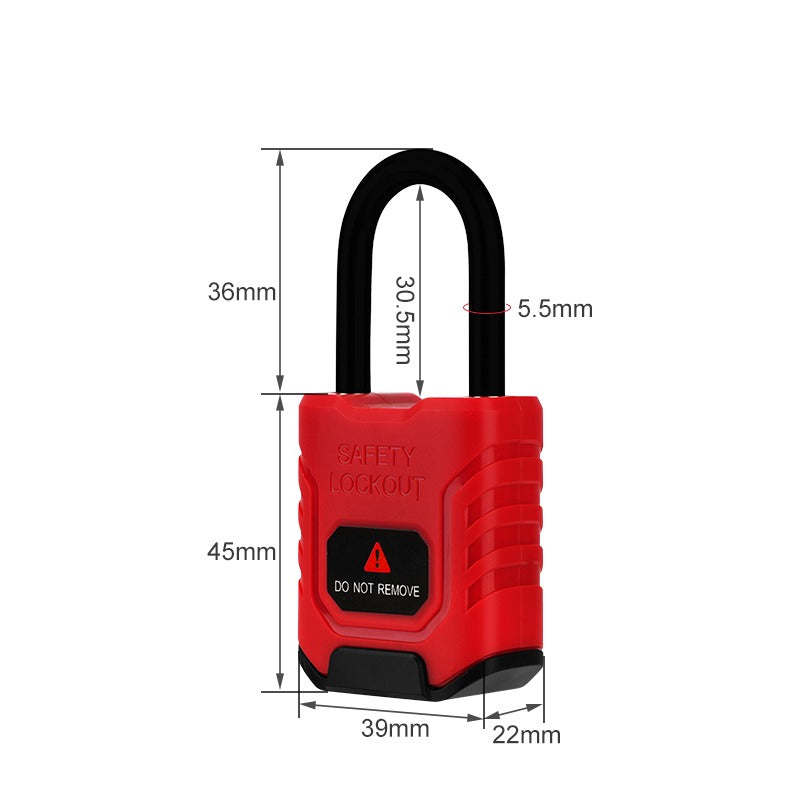 Safety Padlock Pro, non-conductive nylon shackle — view 4
