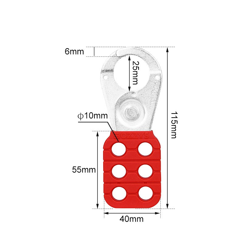 PA Coated Steel Hasp 25mm