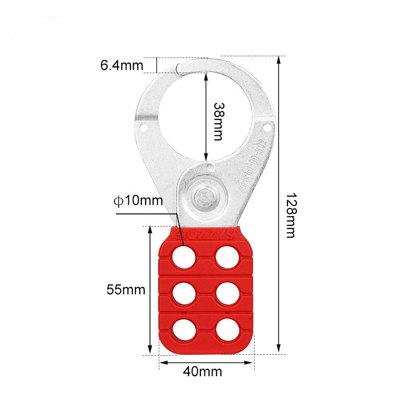 PA Coated Steel Hasp 38mm