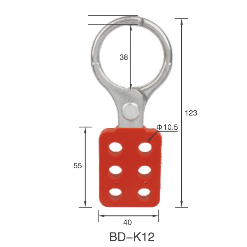 PA Coated Aluminium Hasp 25mm