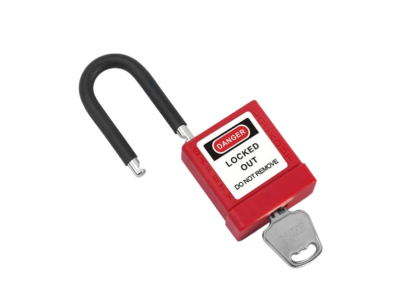 Nylon Safety Padlock - Anti-Slip Shackle